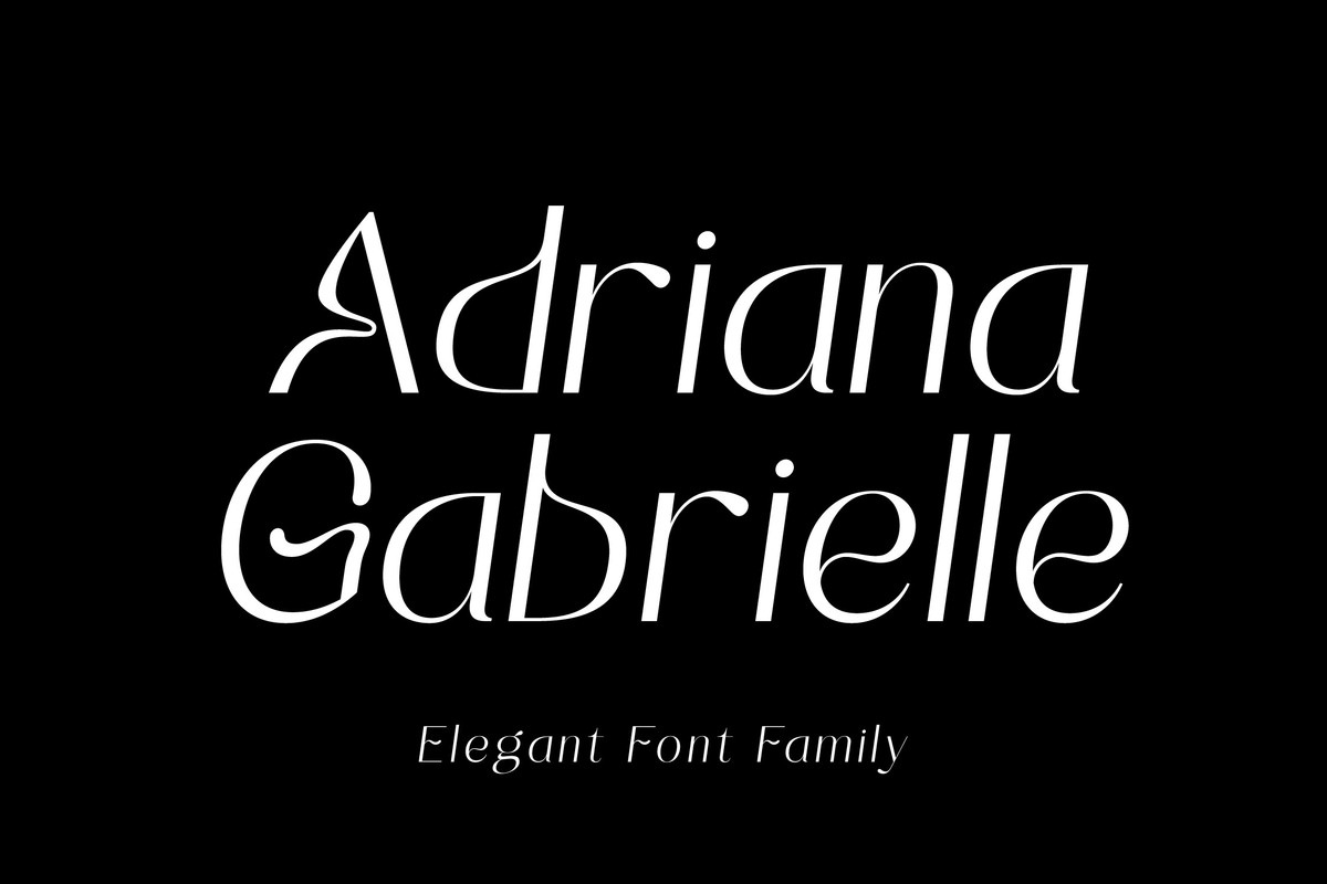 Schriftart Adrianna Gabrielle